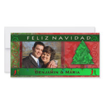 Feliz Navidad Photo Card Template photo cards