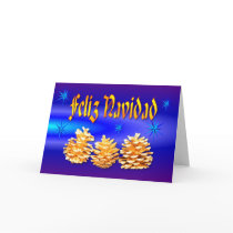 Feliz Navidad - Pinecones cards by NuestraFamilia Feliz Navidad - Pinecones cards