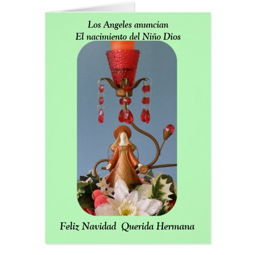 Feliz Navidad Querida Hermana Greeting Cards | Zazzle