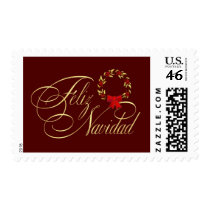 Feliz Navidad - Spanish Christmas Postage postage by SquirrelHugger Feliz Navidad - Spanish Christmas Postage postage