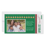 Feliz Navidad Spanish Holiday Photocard (green)