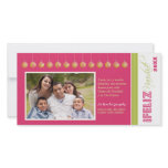 Feliz Navidad Spanish Holiday Photocard (pink)
