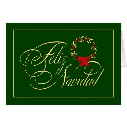 Feliz Navidad Spanish tarjetas Holiday Cards Zazzle