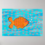 Fell in love fish posters
