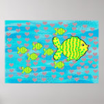 Fell in love fish posters