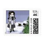 Felling the Holiday Tree Postage Stamps