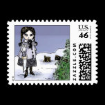 Felling the Holiday Tree Postage Stamps