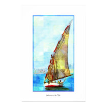 Felouca on the Nile (print) by nefera Felouca on the Nile (print)