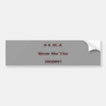 FEMA Show Me The Money! chrome red Bumper Sticker