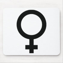 Femal - Woman - Women Sign mousepads