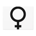 Femal - Woman - Women Sign postcards by Tomaniac Femal - Woman - Women Sign postcards