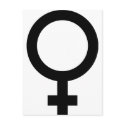 Femal - Woman - Women Sign postcards by Tomaniac Femal - Woman - Women Sign postcards
