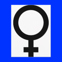 Femal - Woman - Women Sign Post Card
