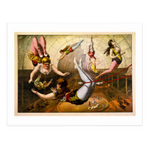 Female Acrobats 1890 postcards
