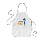 Female airline pilot cartoon girl in uniform apron Female airline pilot cartoon girl in uniform apron