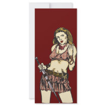 Female Amazon Women Full Color Rack Card
