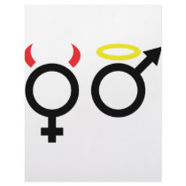 female and male icon letterhead