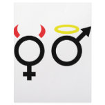 female and male icon letterhead template