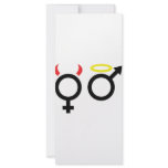 female and male icon custom rack cards