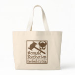 Female Barbarian Tote Bags