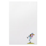 Female Baseball Pitcher Customized Stationery