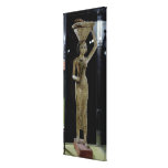 Female bearer of offerings carrying a water canvas prints
