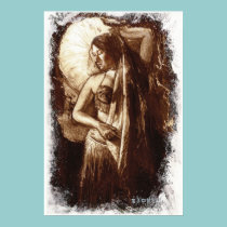 Female Belly Dancer with a Veil posters
