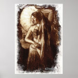 Female Belly Dancer with a Veil Poster