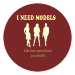 Female bikini models stickers
