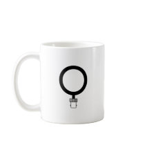 Female BNC Gender Symbol Coffee Mugs