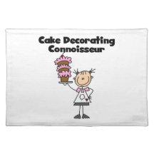 Female Cake Decorating Connoisseur Place Mat