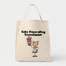 Female Cake Decorating Connoisseur Tote Bags