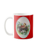 Female Cardinal Redbird in Nest Mug