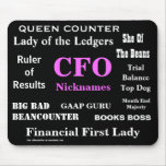 Female CFO Nicknames Funny Rude Silly Names Mouse Mats