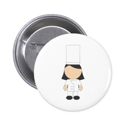 Female Chef Button