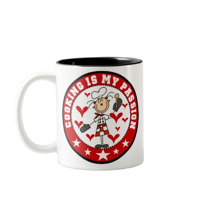 Female Chef Cooking Passion Mug by stick_figures