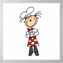 Female Chef Print