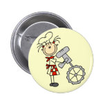 Female Chef with Mixer Tshirts and Gifts Pins