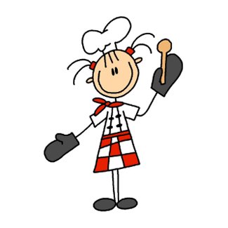 Female Chef with Oven Mitts Tshirts and Gifts Post Card