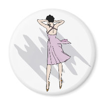 Female Dancer magnets