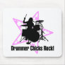 female drummers Rock Mouse Pad