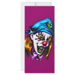 Female Evil Clown rack cards