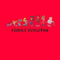 Female Evolution t-shirts
