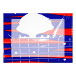 Female eyes over bass fretboard posterized custom invitation