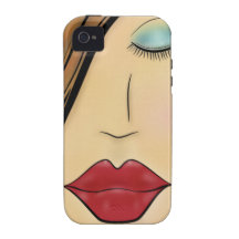 Female Face Vibe iPhone 4 Cover