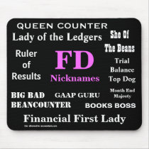 Female FD Nicknames Funny Financial Director Names Mousepads