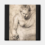 Female figure by Paul Rubens Fridge Magnets
