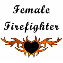 Female Firefighter Tattoo photo sculptures