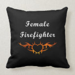 Female Firefighter Tattoo Pillows
