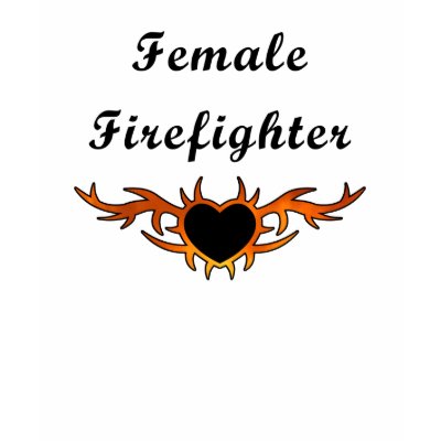 Female Firefighter Tattoo T-Shirt by bonfire46 Female Firefighter Tattoo T-Shirt by bonfire46